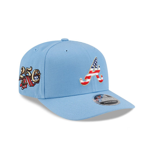 Atlanta Braves Red. White & Blue 9SEVENTY Stretch-Snap Hat