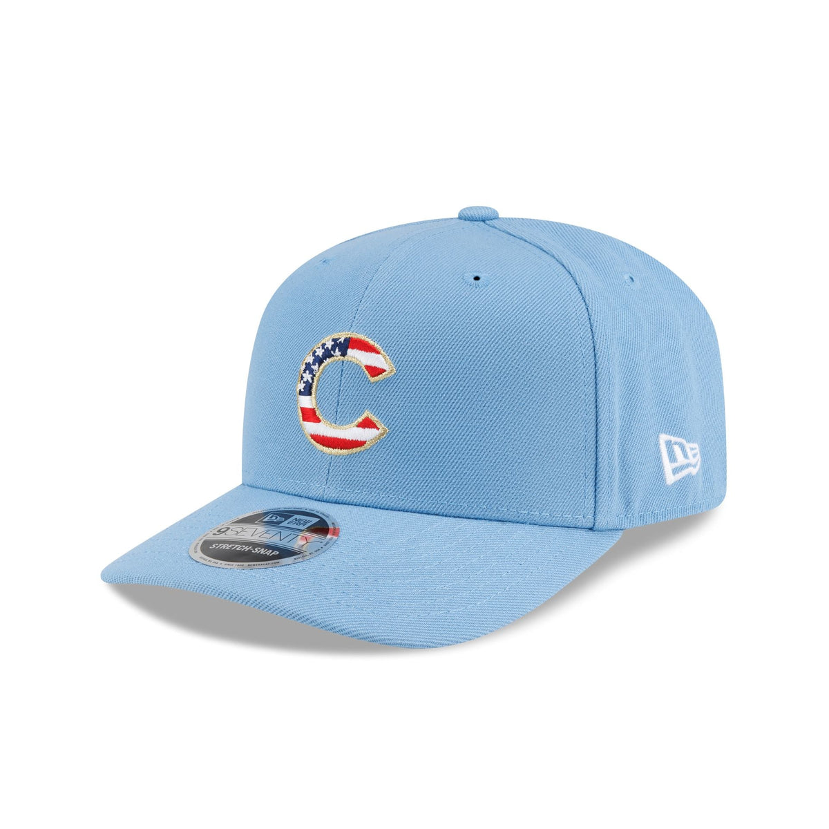 Chicago Cubs Red. White & Blue 9SEVENTY Stretch-Snap Hat