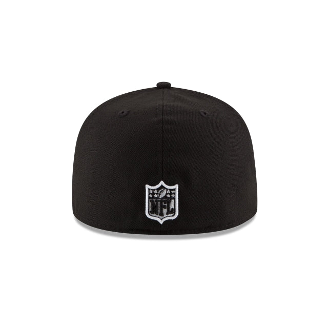 Jacksonville Jaguars Black & White 59FIFTY Fitted Hat