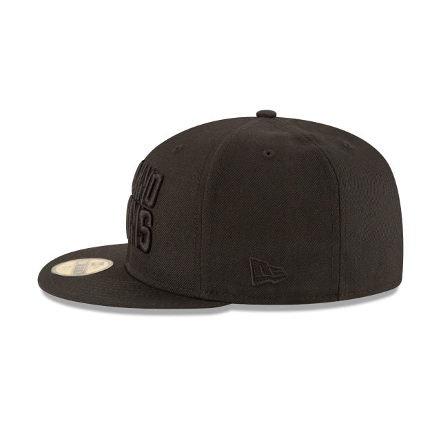 Cleveland Browns Black On Black 59FIFTY Fitted Hat