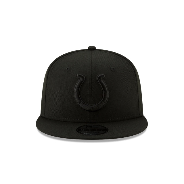 Indianapolis Colts Basic Black On Black 9FIFTY Snapback Hat